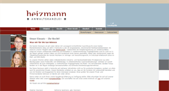 Desktop Screenshot of kanzlei-heizmann.de